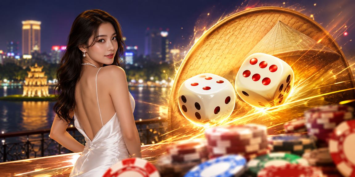 Người chơi tại Hà Nội tham gia Tai Xiu trực tuyến với nón lá truyền thống